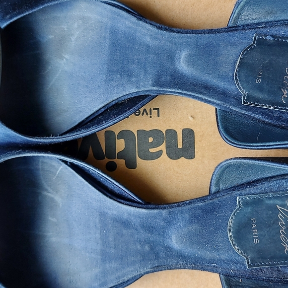 Authentic Roger Vivier Blue Crystal Embellished Flats 38.5 - Picture 5 of 16